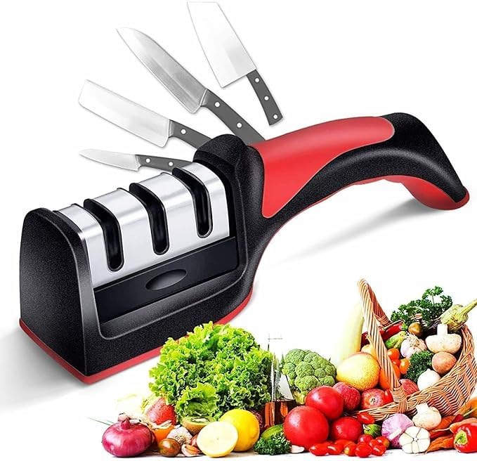 3-Stage Professional Manual Knife Sharpener ⭐️FREE HOME DELIVERY⭐️