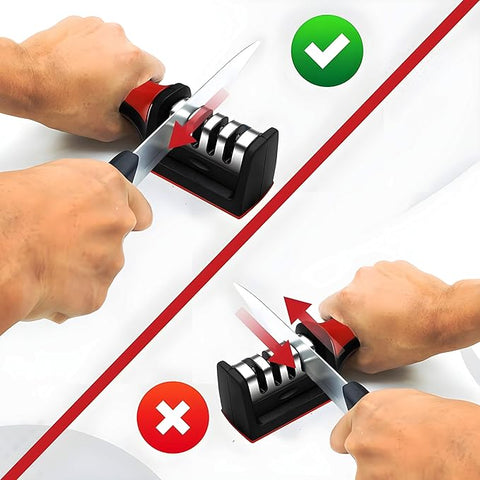 3-Stage Professional Manual Knife Sharpener ⭐️FREE HOME DELIVERY⭐️