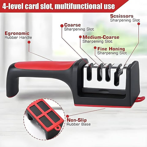 3-Stage Professional Manual Knife Sharpener ⭐️FREE HOME DELIVERY⭐️