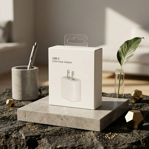 20W USB-C 2-Pin Fast Power Adapter - Best Quality