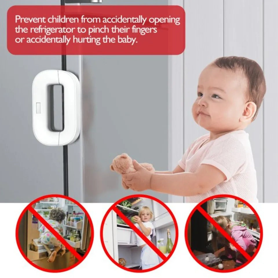 Child Safety Refrigerator Lock with 3M Adhesive | Random Color